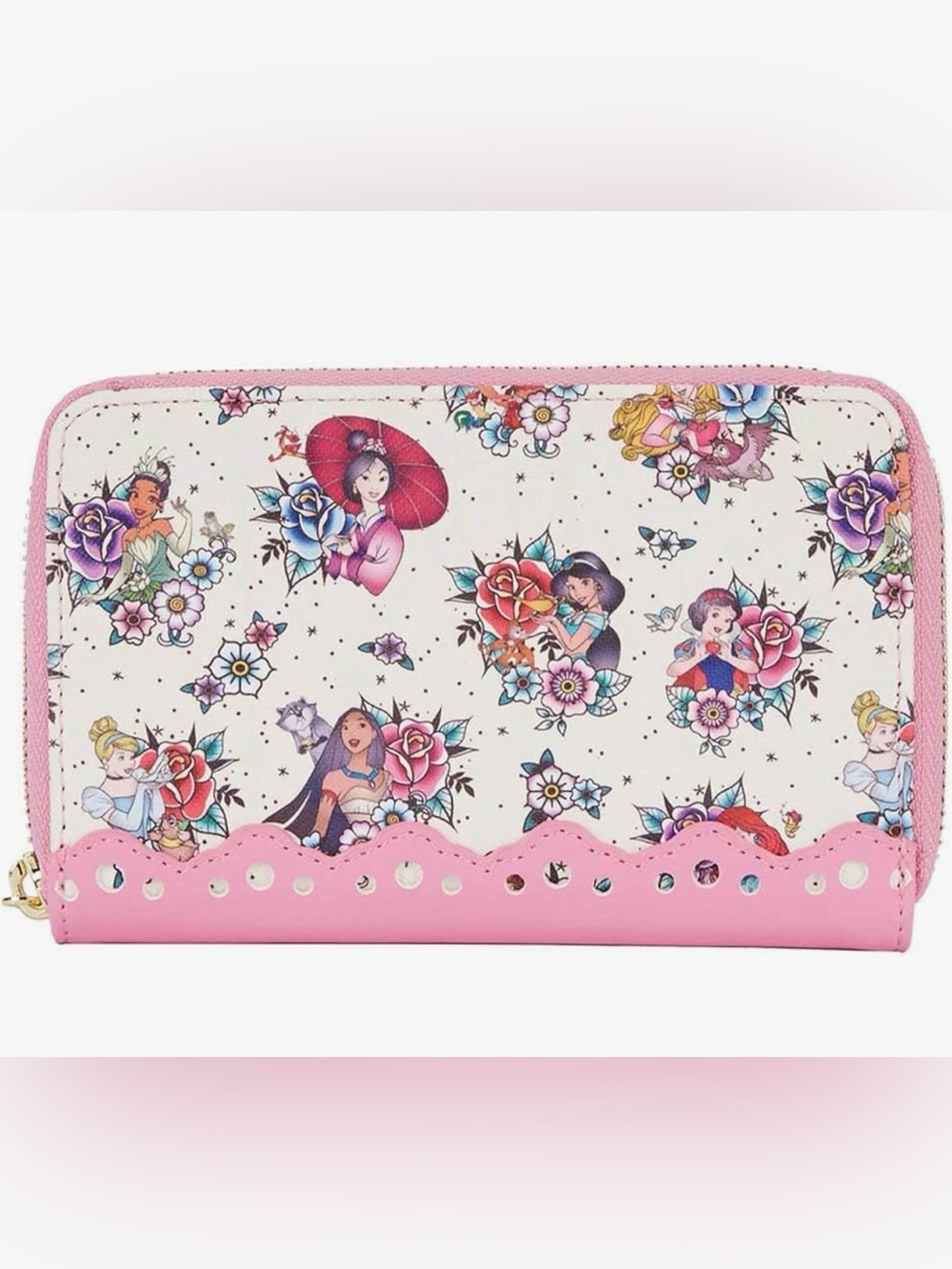 Loungefly Disney Princess Floral Tattoo Mini Backpack & Wallet Set- NWT! - Picture 4 of 12